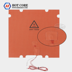 Silicone rubber heating pad